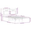 vidaXL Bettgestell ohne Matratze Braun Eiche 120x190 cm Holzwerkstoff