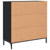 vidaXL Sideboard Schwarz 79,5 x 33 x 82 cm Holzwerkstoff