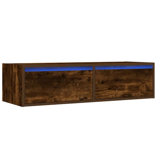 vidaXL TV-Schrank mit LED-Leuchten R&auml;uchereiche 100x35,5x25 cm