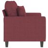 vidaXL 2-Sitzer-Sofa Weinrot 120 cm Stoff