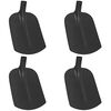 vidaXL Schaufelkopf 4 pcs Schwarz 34,5 x 24 cm