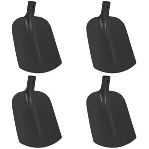 vidaXL Schaufelkopf 4 pcs Schwarz 34,5 x 24 cm