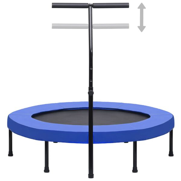 vidaXL Fitness Trampolin mit Griff und Sicherheitspolster 122 cm