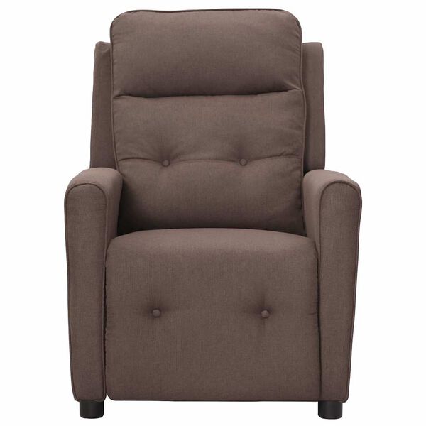 vidaXL Massagesessel Taupe Stoff