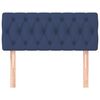 vidaXL Kopfteil Blau 90x7x78/88 cm Stoff