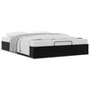 vidaXL Ottoman Bettgestell Schwarz 152 x 203 cm Samt