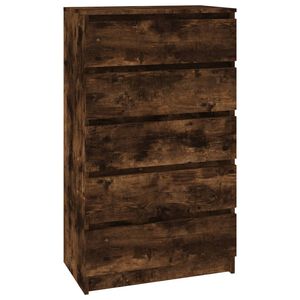 vidaXL Schubladenschrank R&auml;uchereiche 60x36x103 cm Holzwerkstoff