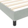 vidaXL Boxspringbett mit Kopfteil Hellgrau 160 x 200 cm Samt