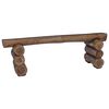vidaXL Bank Natur 110 x 30 x 34 cm Massivholz Teak