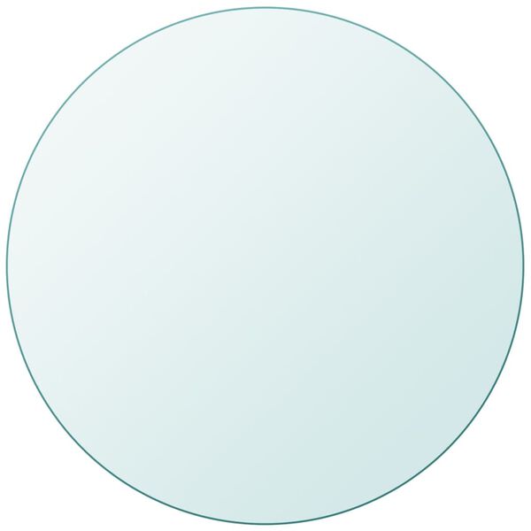 vidaXL Tischplatte aus geh&auml;rtetem Glas rund 400 mm