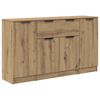 vidaXL Sideboard mit Schubladen 3 pcs Artisan-Eiche Holzwerkstoff