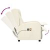 vidaXL Ohrensessel mit Massagefunktion Elektrisch Creme Kunstleder