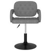 vidaXL Esszimmerstuhl Drehbar Hellgrau Stoff