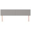 vidaXL Kopfteile Hellgrau 200x5x78/88 cm Stoff