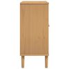 vidaXL Sideboard SENJA Rattan-Optik Braun 80x35x80 cm Kiefernholz