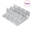 vidaXL Halterung 12 pcs Zink-beschichtet 106 x 55 x 1,5mm Stahl