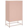 vidaXL Highboard Rosa 68x39x111,5 cm Kaltgewalzter Stahl