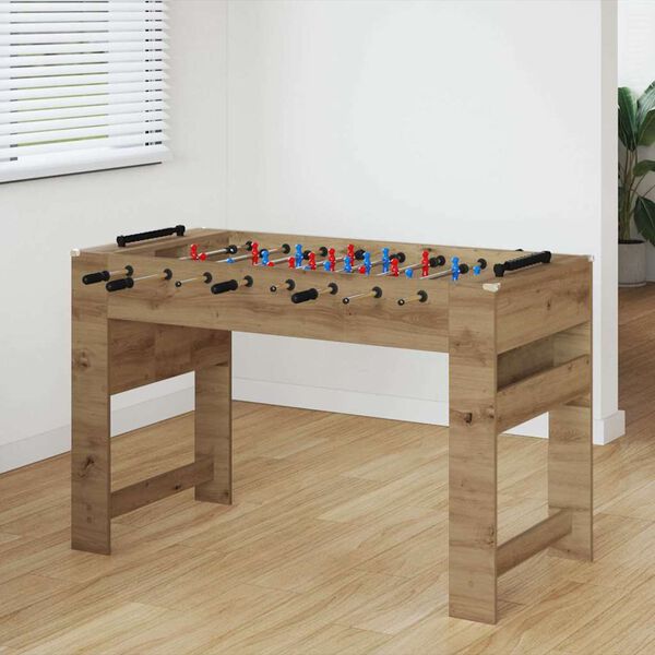 vidaXL Tischfu&szlig;balltisch Artisan-Eiche 125 x 60,5 x 80 cm