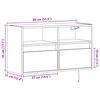vidaXL TV-Wandschrank mit LED-Beleuchtung R&auml;uchereiche 80x31x45 cm