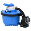 vidaXL Sandfilterpumpe Blau und Schwarz 385x620x432 mm 200 W 25 L