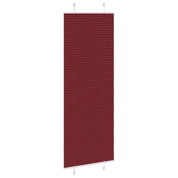 vidaXL Plissee Bordeauxrot 75x200 cm Stoffbreite 74,4 cm Polyester