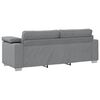 vidaXL Sofa Hellgrau 219 x 77 x 82 cm Stoff