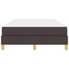 vidaXL Boxspringbett mit Matratze Dunkelbraun 120 x 190 cm Stoff