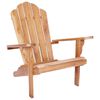 vidaXL Garten-Adirondack-Stuhl Natur Massivholz Teak