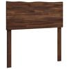 vidaXL Kopfteil mit Live Edge ROSTOCK Dunkelbraun 80 cm