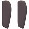 vidaXL Kopfteil Ohr Braun 40 x 23 x 6 cm Stoff