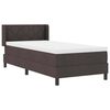 vidaXL Boxspringbett mit Matratze Dunkelbraun 200 x 100 cm Polyester