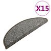 vidaXL Treppenmatten 15 Stk. Anthrazit 65x21x4 cm