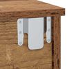 vidaXL Nachttisch 2 pcs Altholz 40 x 31 x 15 cm Holzwerkstoff