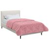 vidaXL Sommerdecke Rosa 135 x 200 cm Mikrofaser und Teddy-Fleece