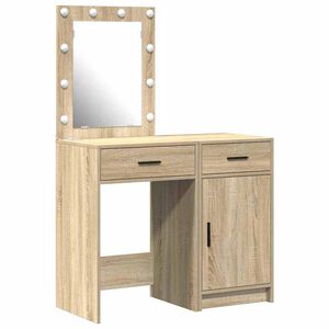 vidaXL Schminktisch 2 pcs Braun 50 x 41 x 135 cm Holzwerkstoff