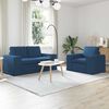 vidaXL Sofa 2 pcs Blau 182 x 80 x 82 cm Stoff