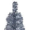 vidaXL Schlanker Weihnachtsbaum Silbern 150 cm