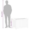 vidaXL Gartenbox 90x50x58 cm Massivholz Teak