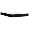 vidaXL Boxspringbett mit Matratze Schwarz 140x190 cm Stoff