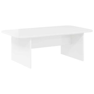 vidaXL Couchtisch Hochglanz Wei&szlig; 93 x 53 x 33 cm Holzwerkstoff