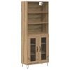vidaXL Highboard 2 pcs Artisan-Eiche 69,5 x 34 x 180 cm Holzwerkstoff