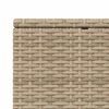 vidaXL Sonnenliege mit schwebender Auflage Beige Poly Rattan