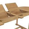 vidaXL 9-tlg. Garten-Essgruppe 180-280 x 100 x 75 cm Teak Massivholz