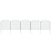 vidaXL Gartenzaun Set Konvex 77,5x78,5 cm Gr&uuml;n