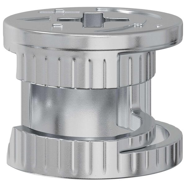 vidaXL Zapfenschloss-Muttern 4000 pcs Silber Metall