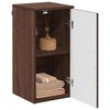 vidaXL Badezimmerschrank mit T&uuml;r Braun Eichen-Optik 30 x 31,5 x 61 cm