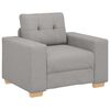 vidaXL Sofa Set Grau Stoff