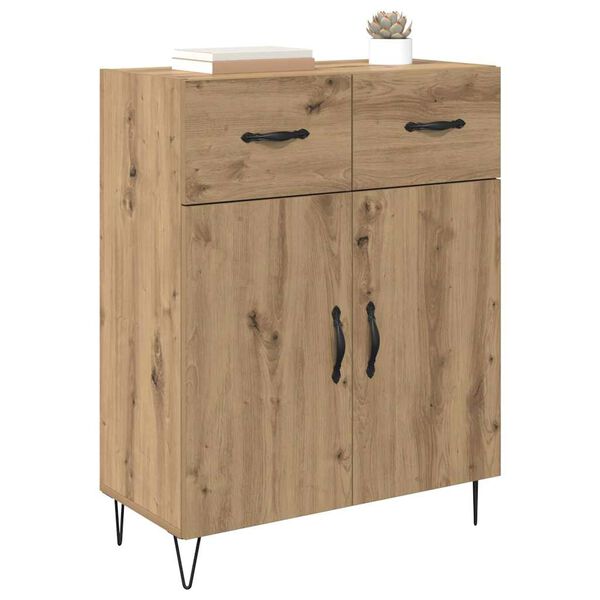 vidaXL Sideboard Artisan-Eiche 69,5 x 34 x 90 cm Holzwerkstoff