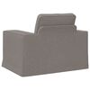 vidaXL Sofa 60cm Taupe Metall