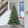 vidaXL Künstlicher klappbarer Weihnachtsbaum mit 300 LEDs 240 cm PVC